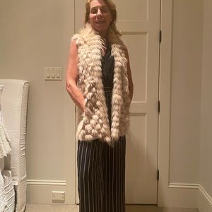 Sherry Cassin fur vest size S